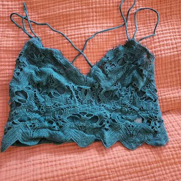 Free People Tops - Free People Lace Cropped Top